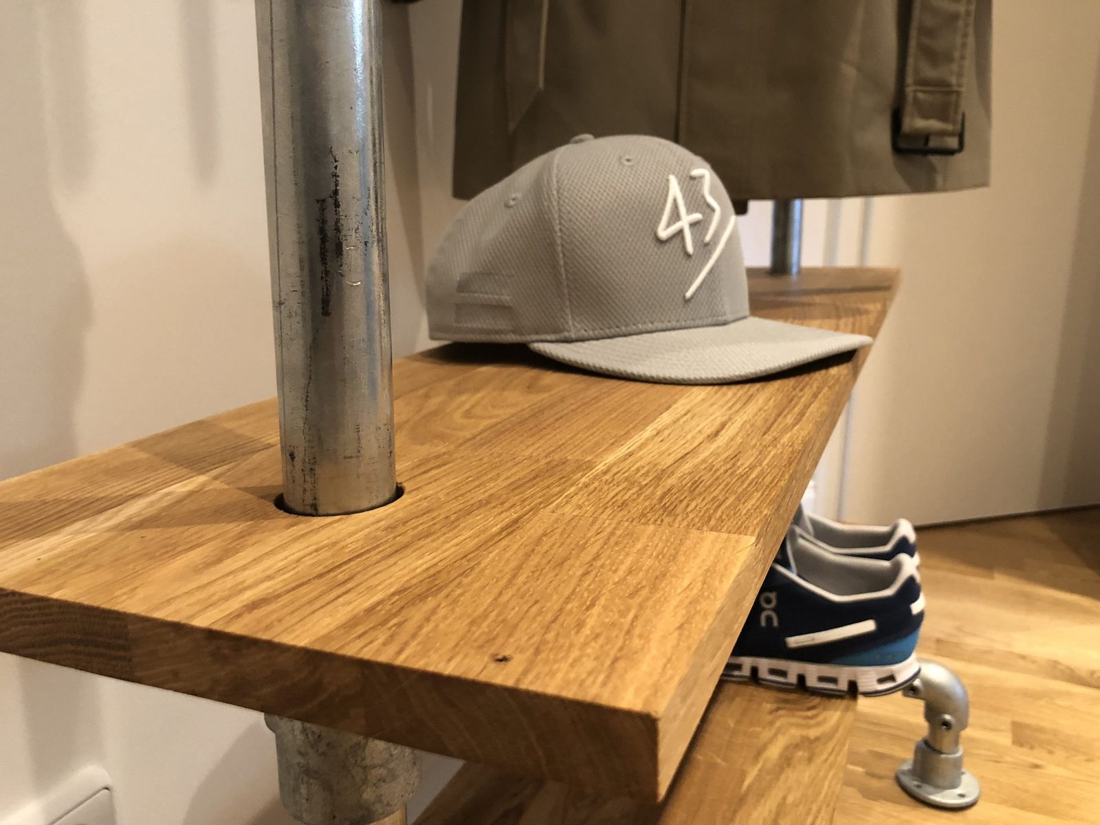 Garderobe aus Rohrverbindern